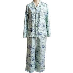 NWT! Berkshire Homewear Floral Pajama Set Women’s Small | Long Sleeve Button-up
